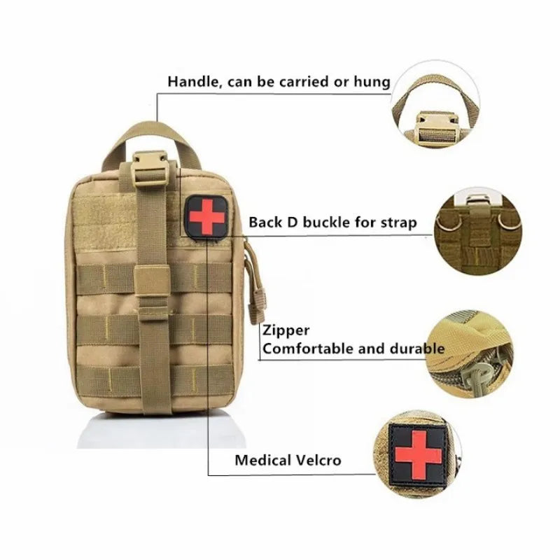 Trousse Premiers Secours Tactique - Kit Médical Urgence - Camp de Base Farzen+
