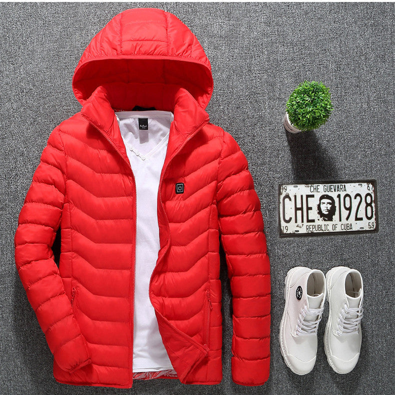Chaqueta térmica de invierno para hombre con USB - Algodón térmico