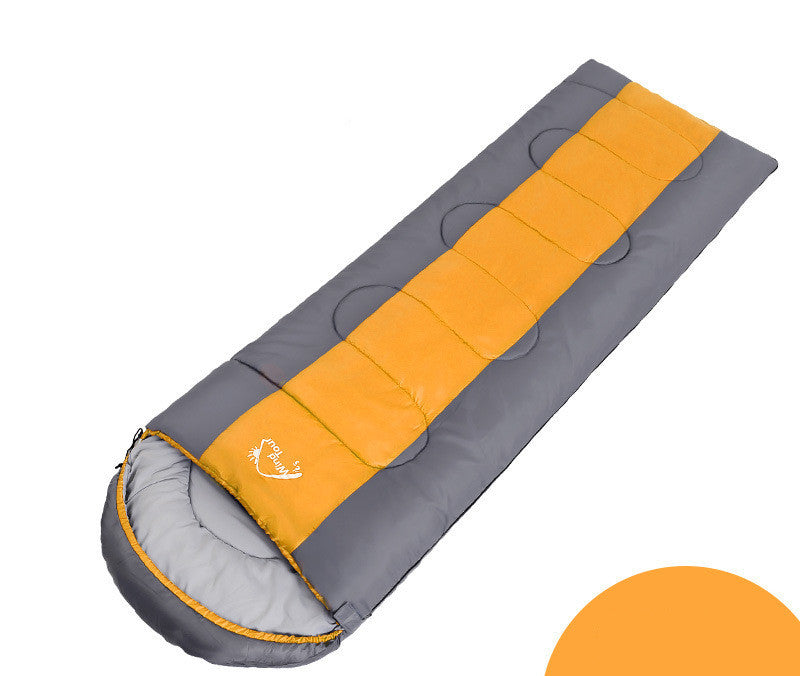 Sac de Couchage Camping Polyester 190T - Coton Creux Polyvalent 185x75cm - Camp de Base Farzen+