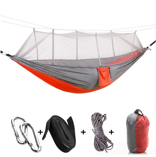 Double Parachute Hammock Mosquito Net - 210T Nylon Anti-Insects