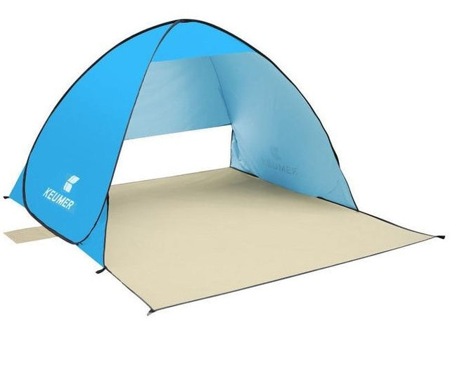 Tienda de playa automática anti-UV: protección solar instantánea