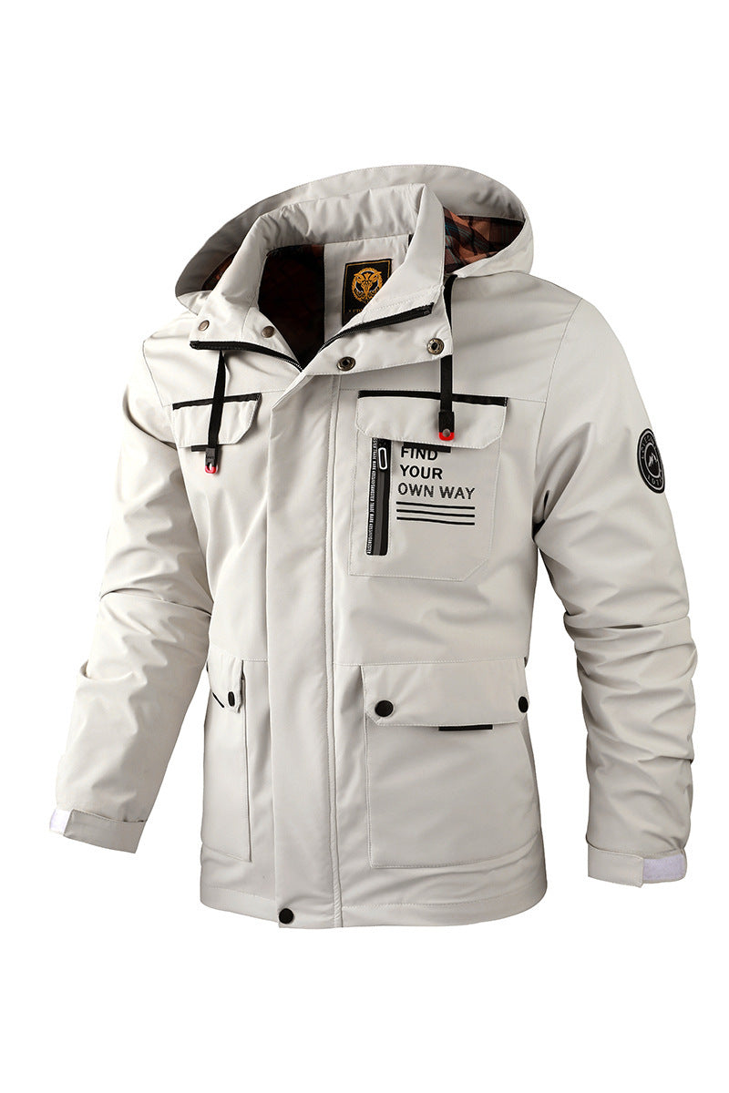 Chaqueta impermeable y cortavientos para hombre - Senderismo de invierno