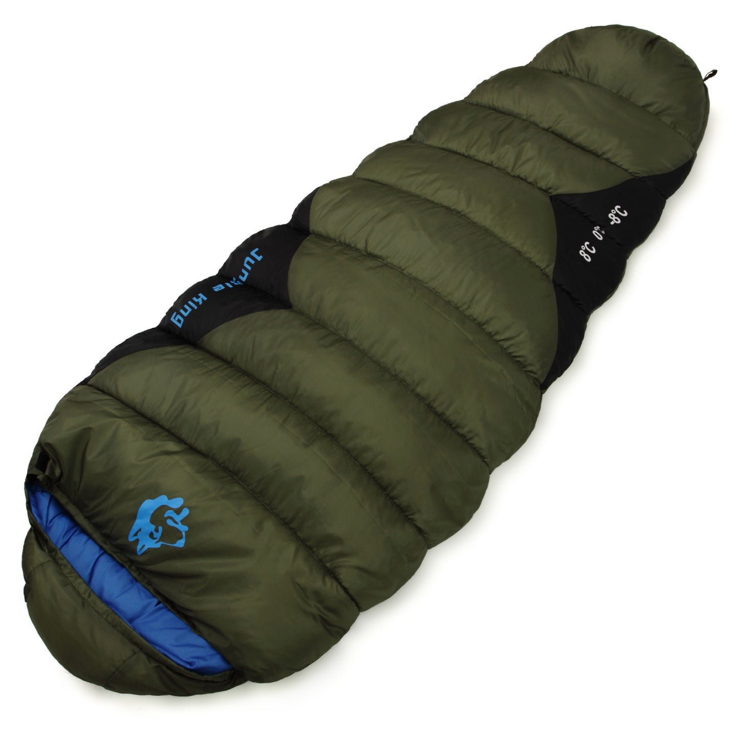 Sac de Couchage Coton Pêche Automne-Hiver - Camping Froid 230x80cm - Camp de Base Farzen+