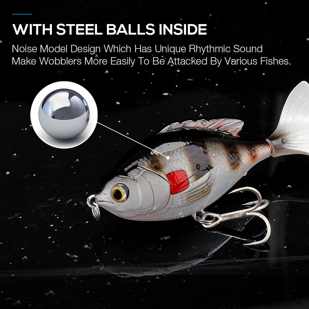 Topwater Rotating Tail Lures x5 - Surface Fishing