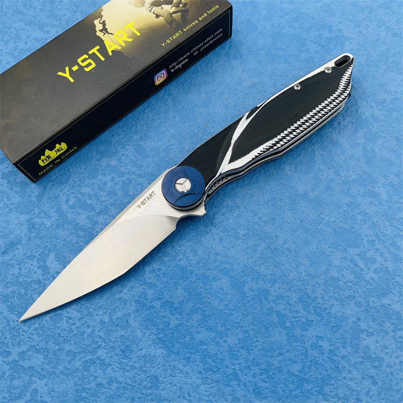 Couteau Camping Tactique Survie Bushcraft Lame Acier Inox 18cm - Camp de Base Farzen+