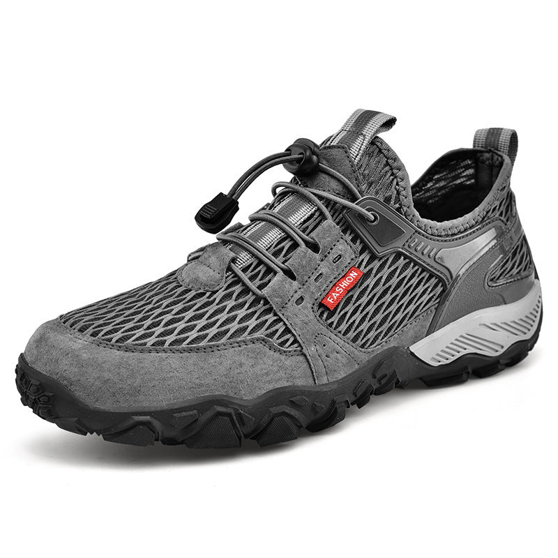Chaussures Randonnée Cuir Respirantes Homme Sport Été 780g - Camp de Base Farzen+