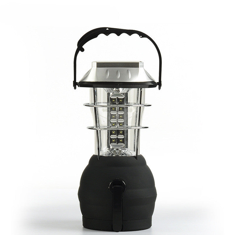 Lampe de Camping Solaire avec Manivelle - Rechargeable 1200mAh