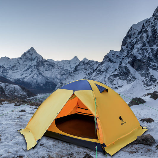 Tienda de campaña de doble pared para 2 personas: fácil de montar e impermeable hasta 3000 mm