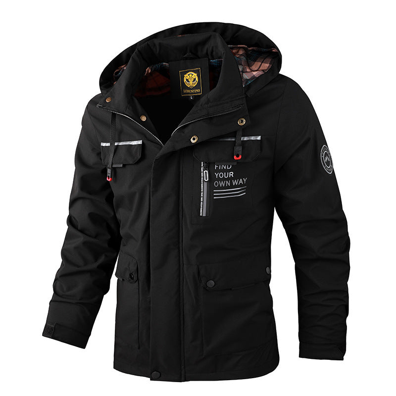 Chaqueta impermeable y cortavientos para hombre - Senderismo de invierno