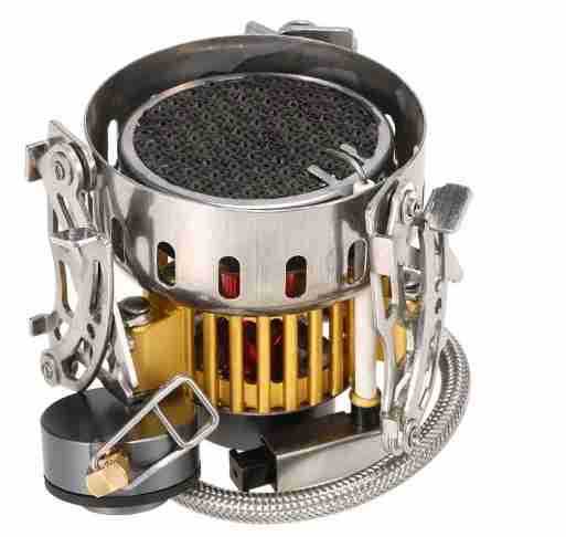 Réchaud Camping Portable 3500W Ultra-Léger Coupe-vent