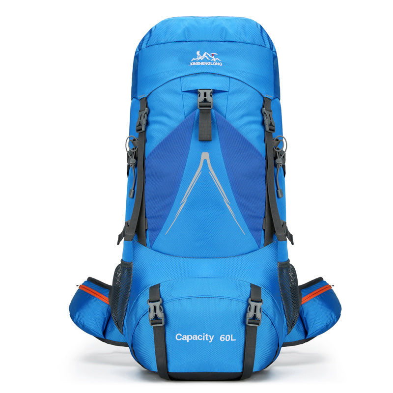 Sac à dos de randonnée en plein air, grande capacité, 60 L, en nylon, pour voyage, camping, randonnée - Camp de Base Farzen+