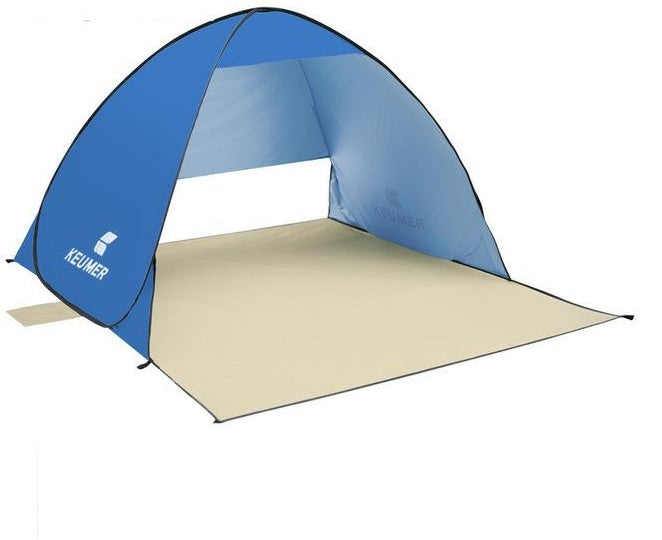 Tienda de playa automática anti-UV: protección solar instantánea