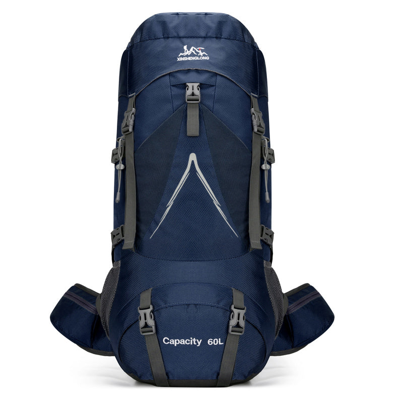 Sac à dos de randonnée en plein air, grande capacité, 60 L, en nylon, pour voyage, camping, randonnée - Camp de Base Farzen+