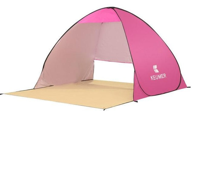 Tienda de playa automática anti-UV: protección solar instantánea
