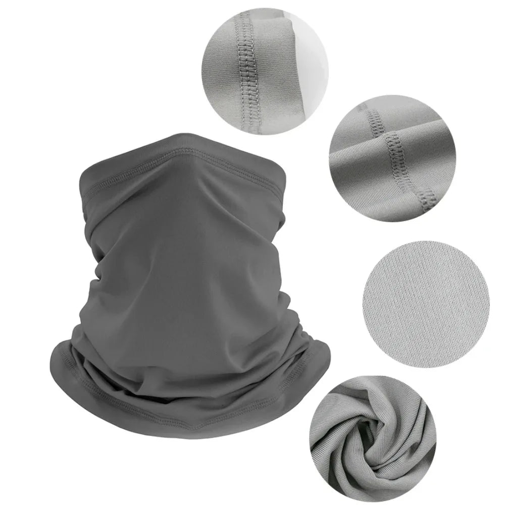 Bandana Multifonction Ice Silk - Cagoule Cache-Cou Coupe-Vent 24x42cm