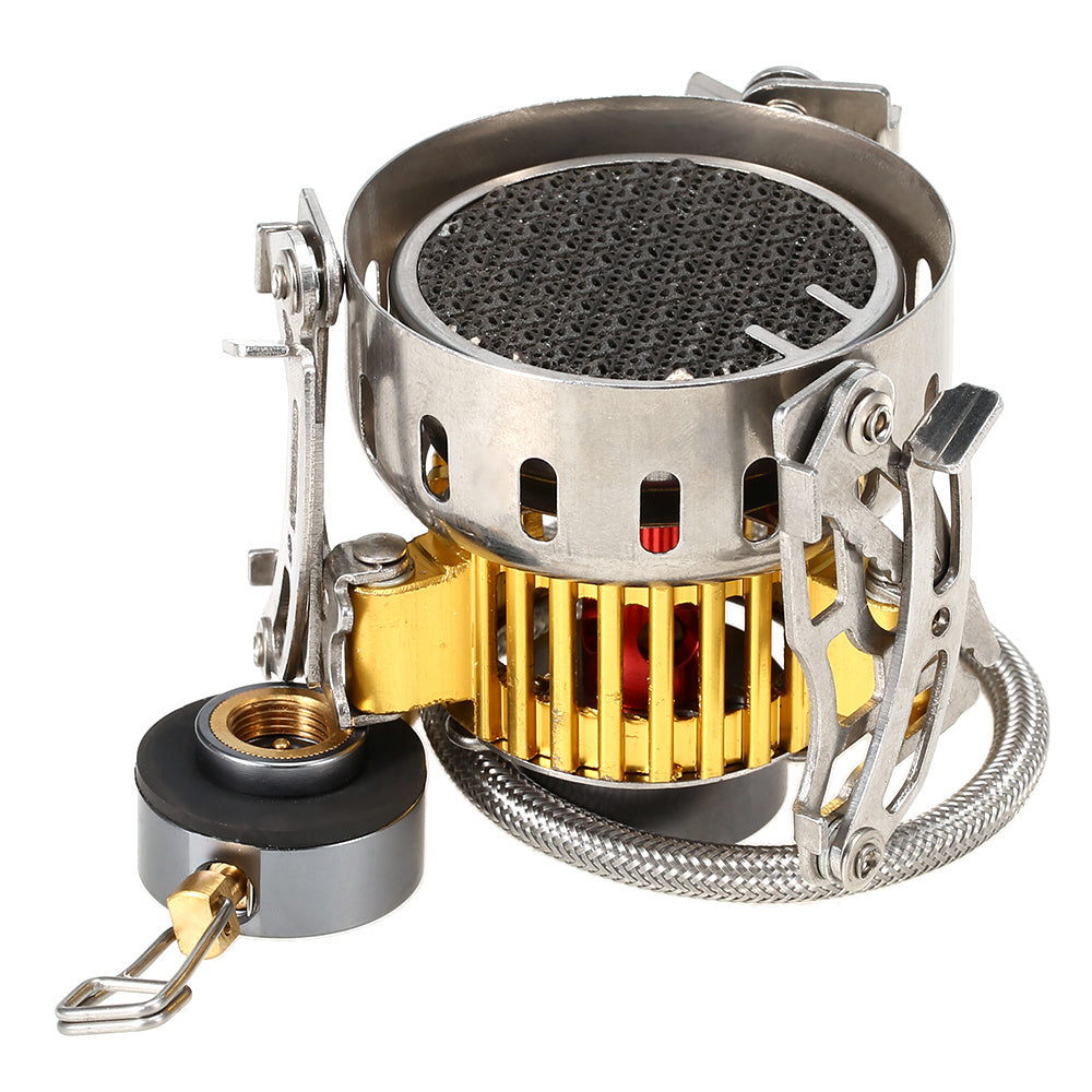 Réchaud Camping Portable 3500W Ultra-Léger Coupe-vent