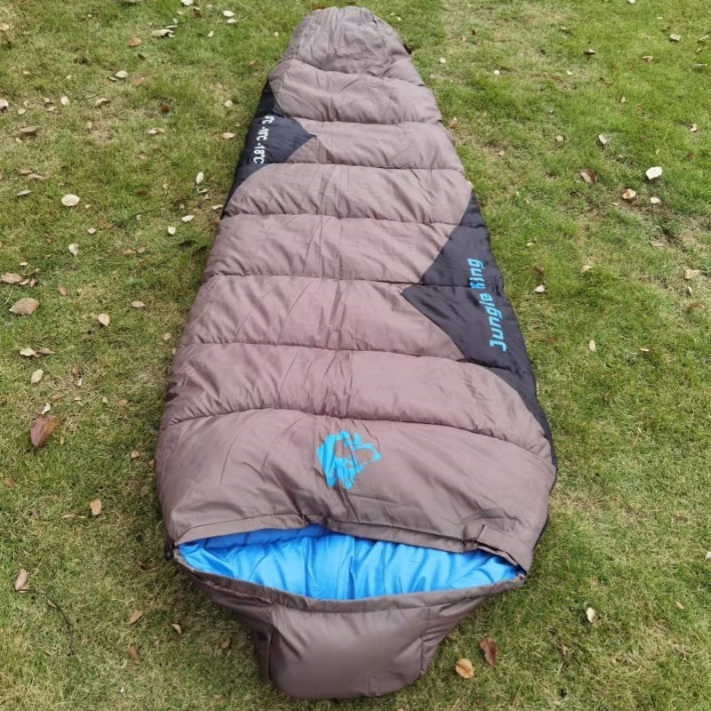 Sac de Couchage Coton Pêche Automne-Hiver - Camping Froid 230x80cm - Camp de Base Farzen+