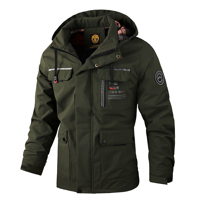 Chaqueta impermeable y cortavientos para hombre - Senderismo de invierno