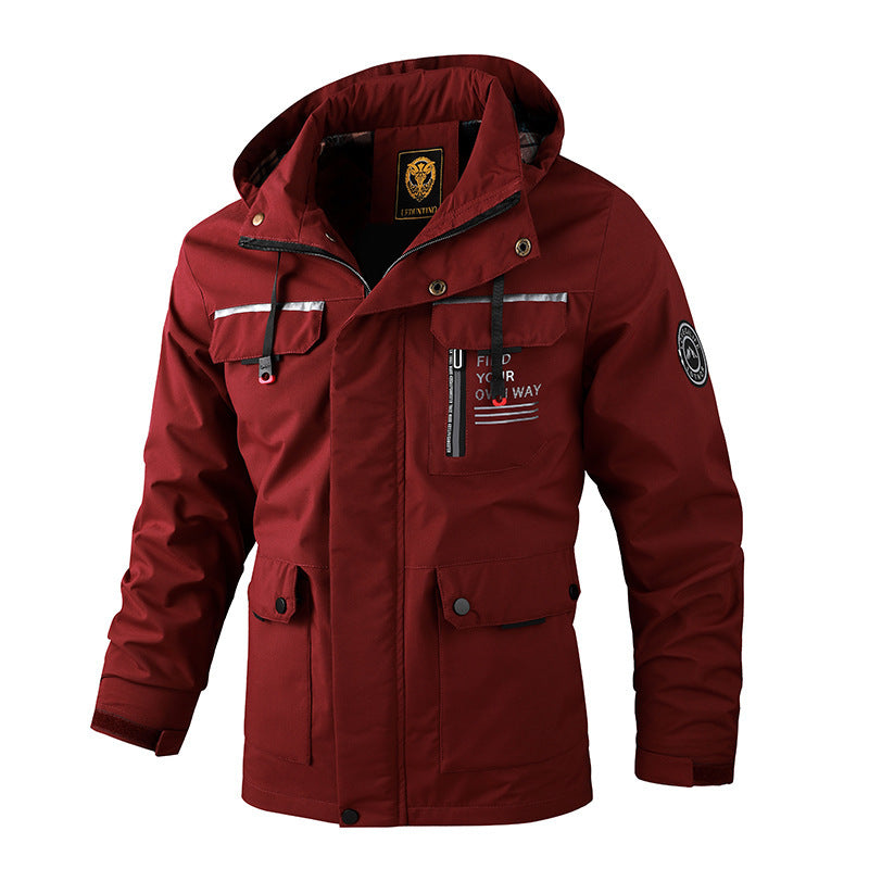 Chaqueta impermeable y cortavientos para hombre - Senderismo de invierno