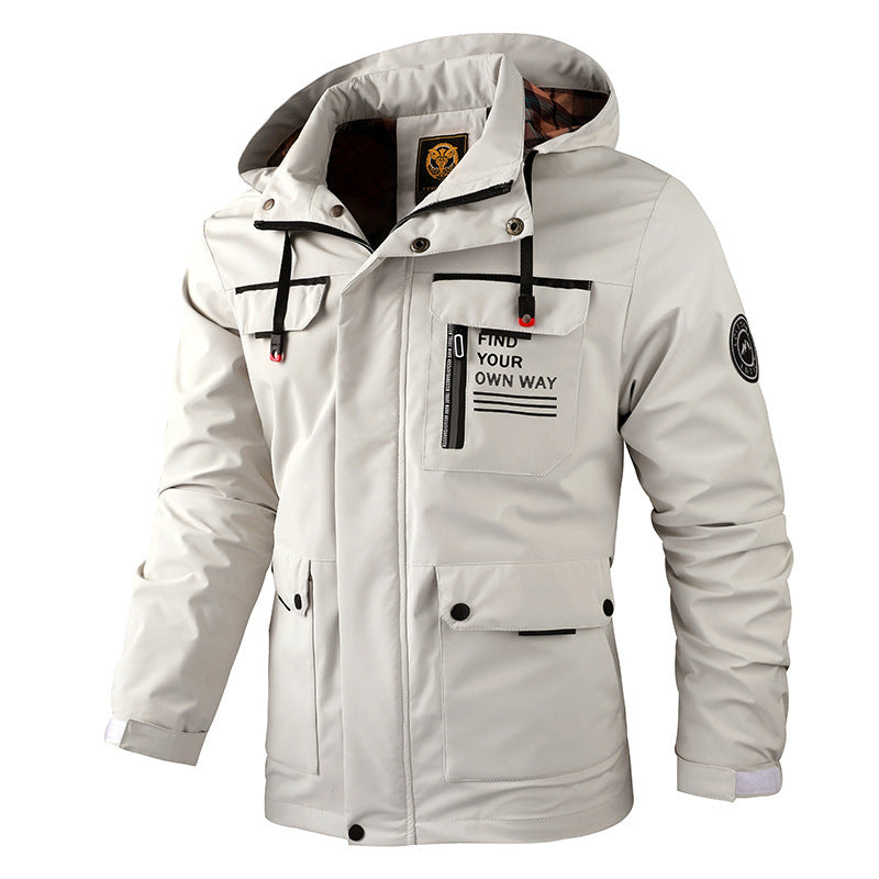 Chaqueta impermeable y cortavientos para hombre - Senderismo de invierno